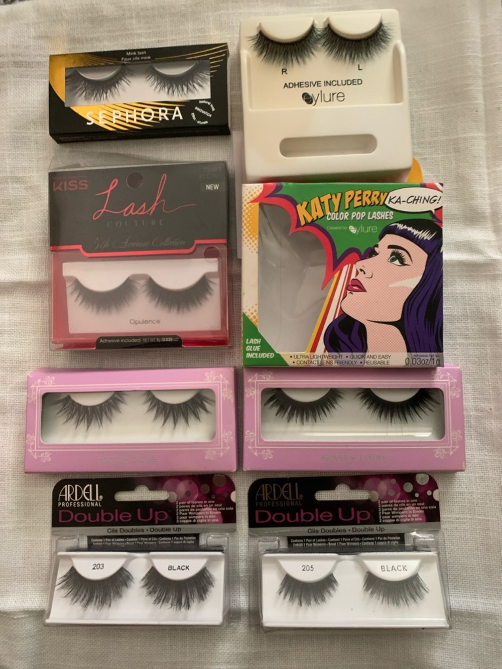 House of Lashes Collection Lot — Black False Eyelashes Assortment